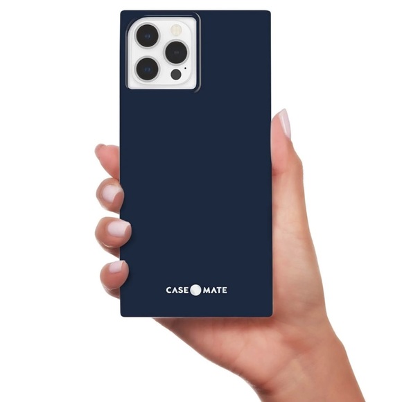 CASE-MATE Navy Blue Square BLOX MagSafe iPhone 12 / 13 PRO Hard Case - Picture 3 of 7